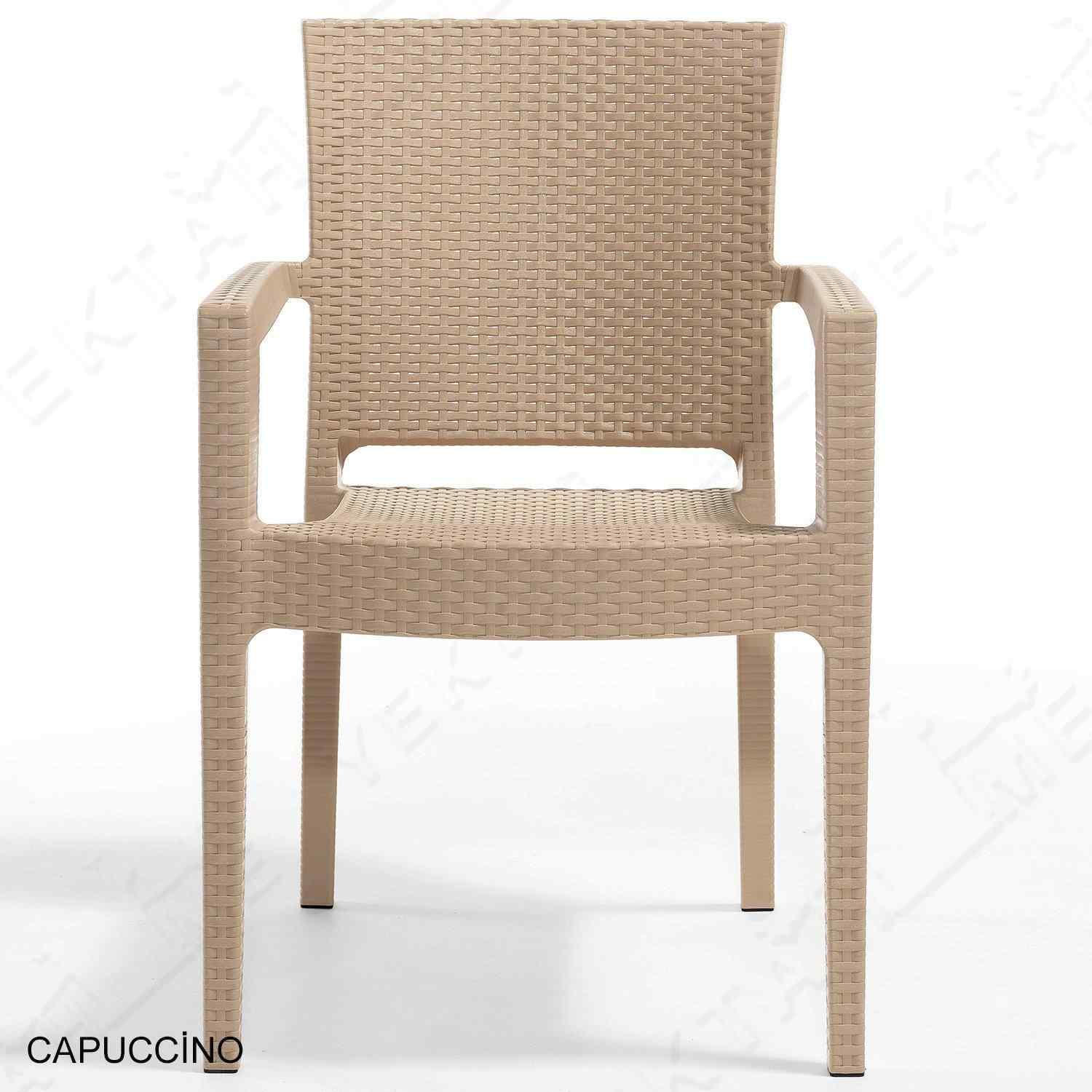 novussi paris rattan koltuk bahce sandalyesi cappucino 2 adet turkiye nin en kapsamli ev ve bahce mobilyalari yektahome com da