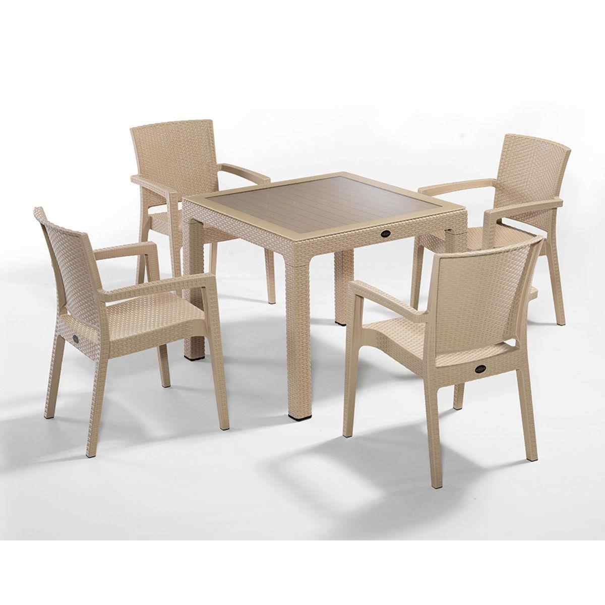 novussi zenit 4 kisilik bahce masa takimi 90x90 camli cappucino turkiye nin en kapsamli ev ve bahce mobilyalari yektahome com da