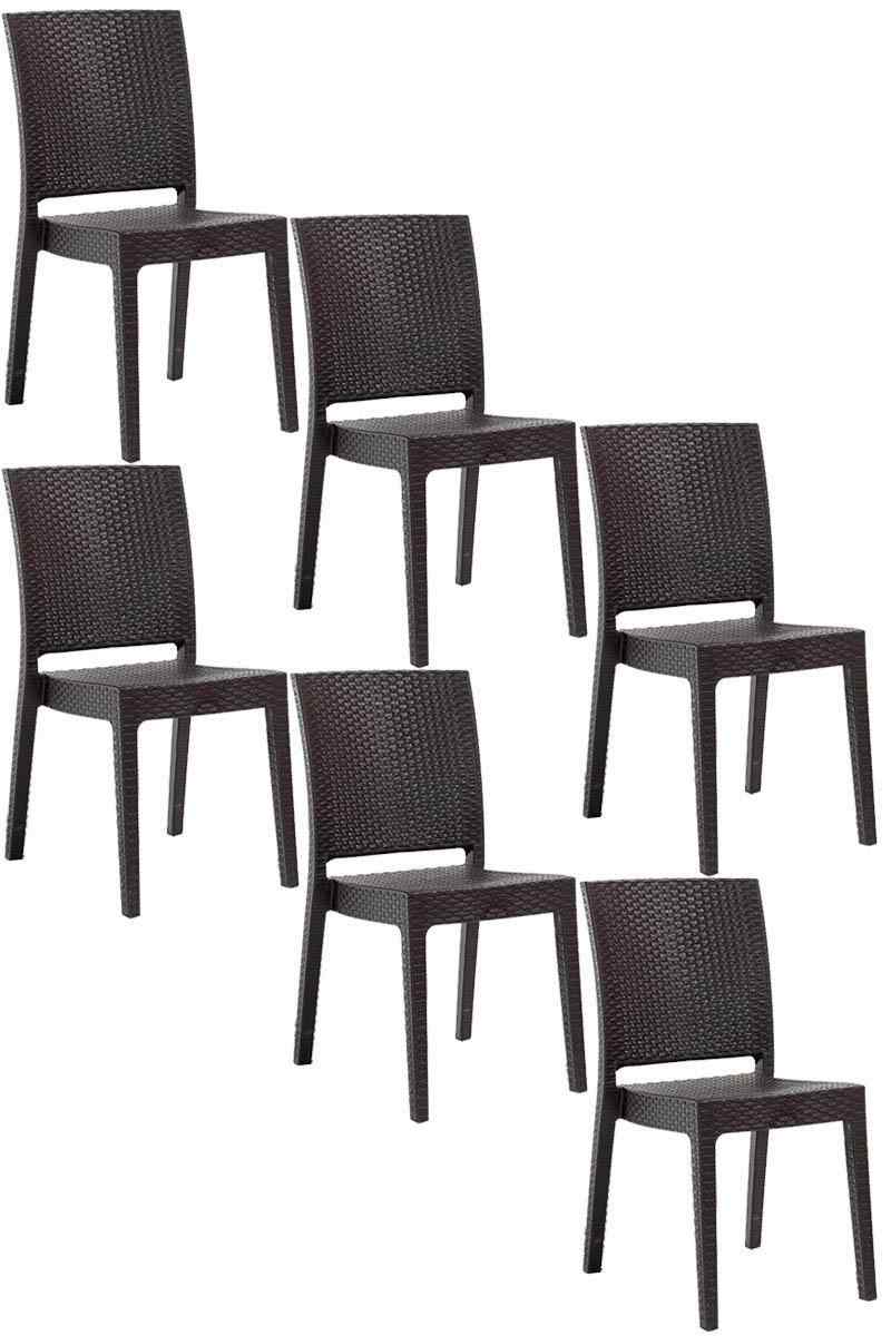 novussi nice rattan sandalye bahce sandalyesi kaverengi 6 adet turkiye nin en kapsamli ev ve bahce mobilyalari yektahome com da