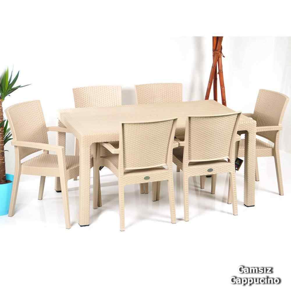 Novussi Liverno Rattan Masa Takimi Bahce Takimi 90x150 Kahverengi Turkiye Nin En Kapsamli Ev Ve Bahce Mobilyalari Yektahome Com Da