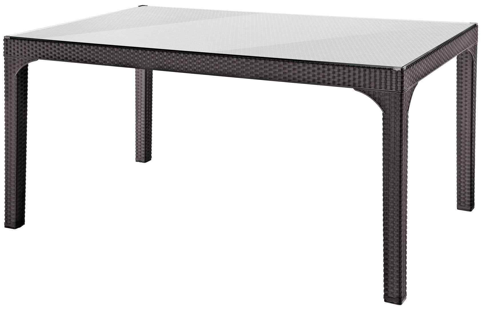 Holiday Olimpia 90x150 Camli Rattan Masa Kahverengi H138 Turkiye Nin En Kapsamli Ev Ve Bahce Mobilyalari Yektahome Com Da